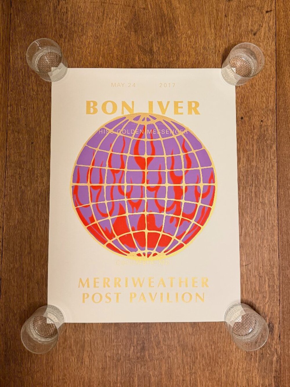 Bon Iver 18 x 24 Poster - Merriweather Post Pavilion, Columbia, MD